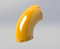 Protopipe ⌀76.1 R95 Element do prototypowania układu rurowego 90°