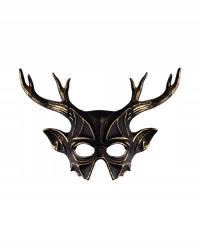 Maska demona z porożem jelenia