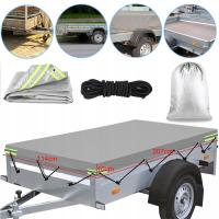 ПЛОСКИЙ ТЕНТ ДЛЯ ПРИЦЕПА С ТРОСОМ, 207 X 114 X 10 СМ, ДЛЯ КОРОБЧАТЫХ