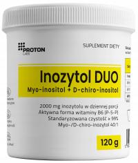 Proton Labs INOZYTOL DUO 2000mg Myo + D-Chiro Mio B8 40:1 Proszek 120g