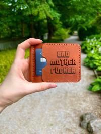 Кошелек Pulp Fiction Bad Mother Fucker кожаный с зажимом для карт