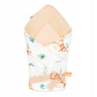 BOCIOLAND Rożek bawełniany becik niemowlęcy 80x80