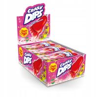 Chupa Chups Crazy Dips lizaki truskawkowe 24x14g