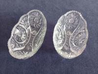 DWIE MAŁE SZKLANE GONDOLE - HORTENSJA