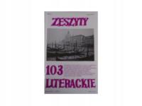 Zeszyty Literackie rok XXVI nr 103 z 2008 roku