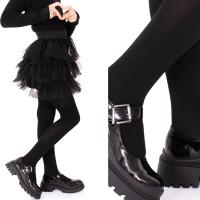 Fenome Velur Velvet колготки 100 3D черные детские колготки 140/146