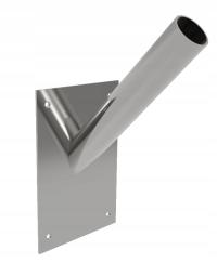 Держатель из нержавеющей стали для 1 флага настенный одиночный