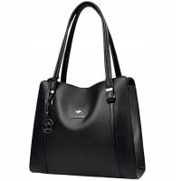 Torebka Damska CZARNA na Ramię Torba Shopper Pojemna Prezent Wysoka JAKOŚĆ