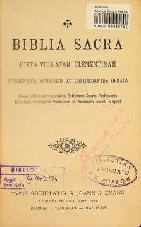 Biblia sacra 1927 r.