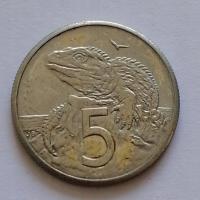 Nowa Zelandia 5 centów 1987 r.