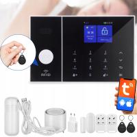 Alarm bezprzewodowy GSM + WiFi z aplikacją TUYA, zestaw