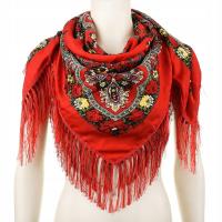 Большой горный шарф с бахромой модный Народный дизайн шарф народный красочный этно