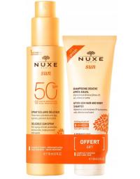 Nuxe Sun Mleczko 50 SPF + żel pod prysznic 100ml