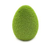 Яйцо пасхальное яйцо зеленое 9,5 см мох