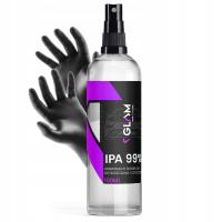 IPA 99% IZOPROPANOL ALKOHOL IZOPROPYLOWY ODTŁUSZCZACZ W SPRAYU GLAM 100ML + Mikrofibra Glam 30 x 30 cm szara