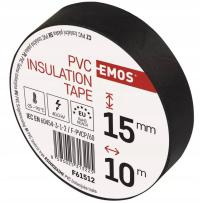 EMOS F61512 Taśma izolacyjna PVC 15mm / 10m czarna