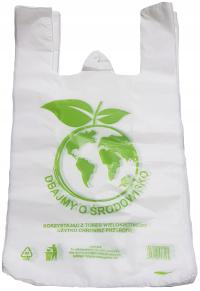 BARDZO MOCNE REKLAMÓWKI Foliowe HDPE 30/54 100 szt. z nadrukiem 20µ