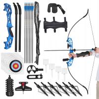 ИЗОГНУТЫЙ ЛУК С ПОДСТАВКОЙ ДЛЯ СТРЕЛ, ЗАЩИТОЙ ДЛЯ РУК И 40-ФУНТОВЫМ ПРИЦЕЛОМ