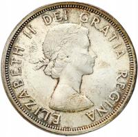 Kanada. 1 dolar 1964, konferencja w Charlottetown i Quebecku – SREBRO