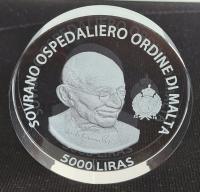 MALTA 5000 LIRAS 2016 M. GANDHI AKRYL /1-0266/2