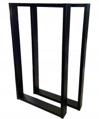 Ножки для стола металлические столы черный 40X72 см профиль 4x2 см лофт 2 шт