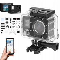 Kamera sportowa 4K kamerka Kruger&Matz Vision L400 akcesoria pilot zestaw
