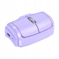 Finger Rings Mouse,Mini Optical Mouse Silent Lightweight Portable Violet