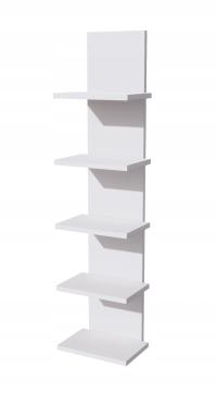 Подвесная полка пять полок, 5 ярусов белая панель современная декоративная