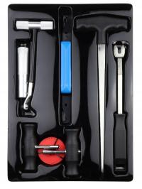 Zestaw do wycinania szyb samochodowych, Uchwyt, nóż, drut itp.