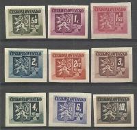 Czechosłowacja 1945 Mi 415-423 Czyste **