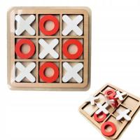 Крестики-нолики игра деревянная головоломка обучающая игрушка для детей К.