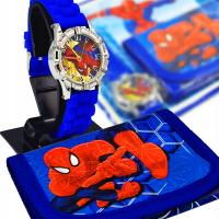 Часы для мальчика Человек-паук классический кошелек набор 2в1-идеальный