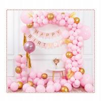 Розовый день рождения воздушные шары набор 82PCS день рождения