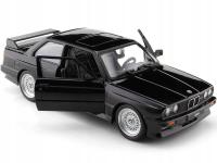 BMW E30 M3 1988 Bburago 1: 24 черный ограниченная серия черная модель автомобиля