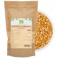 Groch Żółty Łuskany Połówki łuskane grochu 500g Naturalny połówka łuszczony