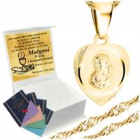 925 злотый медальон цепи Ожерелье для причастия Крещение подарок бесплатно
