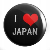 Przypinki I love japan anime kpop manga DUŻY WYBÓR