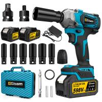 Klucz udarowy Gisam 3820 silnik bezszczotkowy 1200 Nm 1/2'' 3,0 Ah