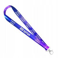 SMYCZE REKLAMOWE DRUK DWUSTRONNY KOLOROWY 20mm SMYCZKI Z NADRUKIEM