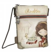 beżowa mała torebka damska mini listonoszka Muse Anekke saszetka etui