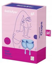 SATISFYER набор менструальных чашек темно-синий 15мл 20мл