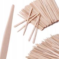 Шпатели 100pcs узкие косметические заостренные для воска бровей устранимые