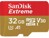 Karta pamięci SanDisk Extreme microSDHC 32GB V30 100 MB/s + Adapter