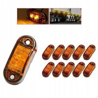 24V 10x LAMPA OBRYSOWA OBRYSÓWKA DIODOWA LED POMARAŃCZOWA + ZESTAW ŚRUBEK