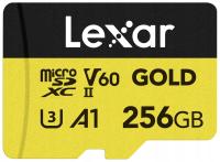 Lexar microSDXC Gold 256GB UHS-II U3 V60 A1 R 280MB/s W 180MB/s