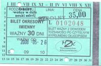 TOMASZÓW MAZ. Bilet okresowy (J5)