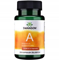 SWANSON витамин А 250K сильное зрение ретинол кожи