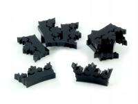 Żetony, pleksi, czarne, kształt - korona (10)