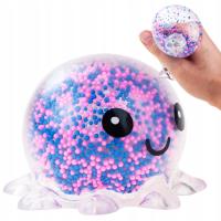 GNIOTEK ANTYSTRESOWY OŚMIORNICA ŚWIECĄCY LED Z KULECZKAMI ROZCIĄGLIWY