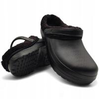 Listar klapki sportowe KLAPKI DAMSKIE OCIEPLANE buty z futerkiem Pianki